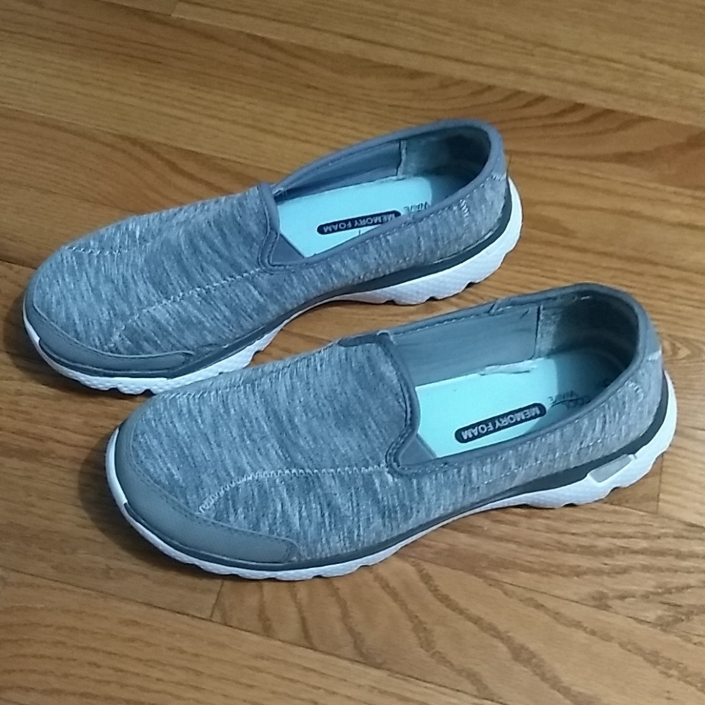 Grey memory foam shoes